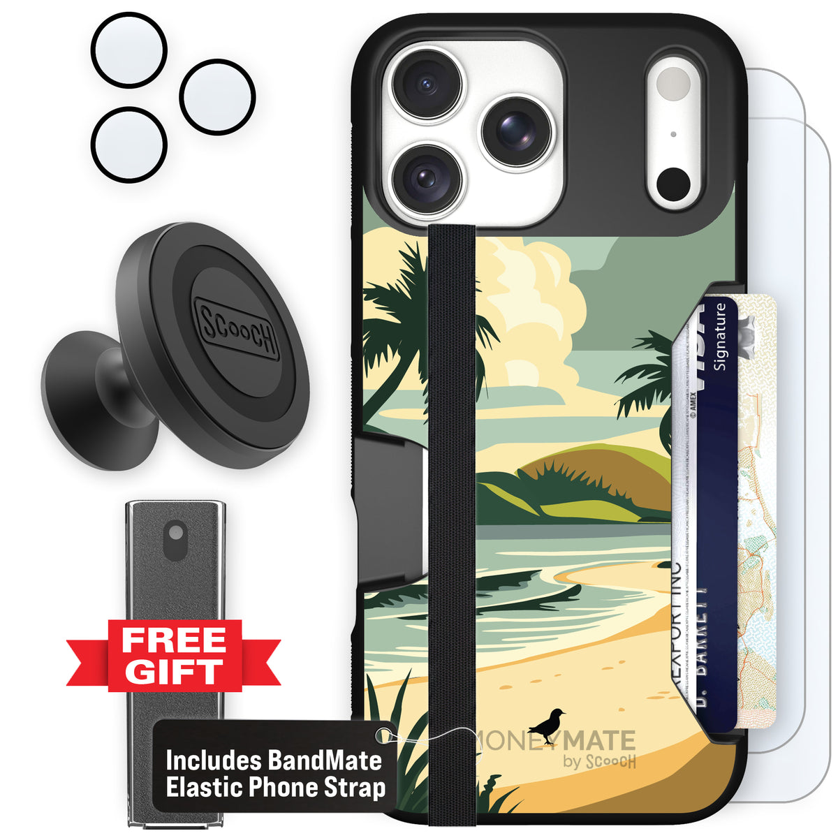 Moneymate Paradise Cove for iPhone 18 Pro Max — Defender Bundle