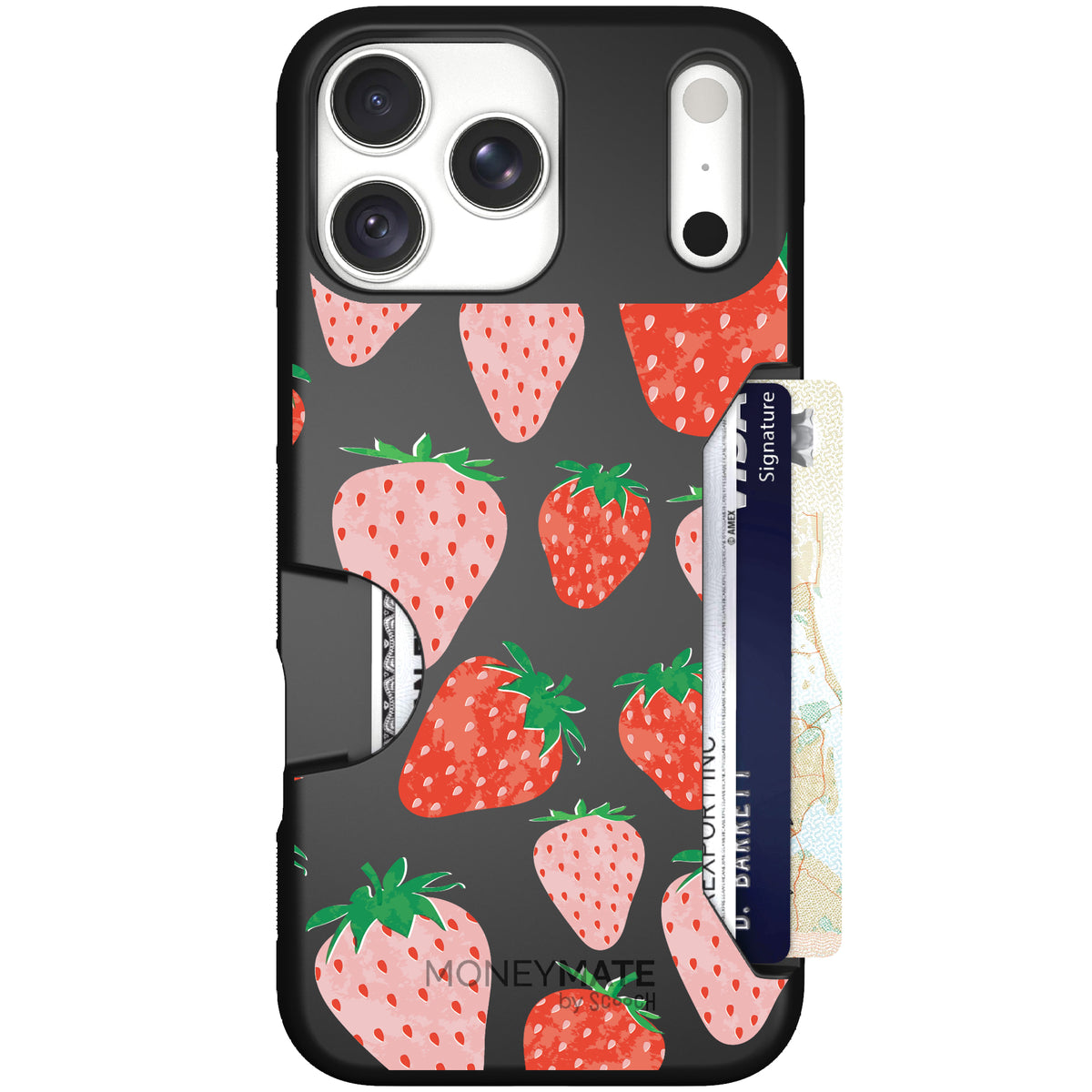 Moneymate Strawberry Fields for iPhone 18 Pro Max — case