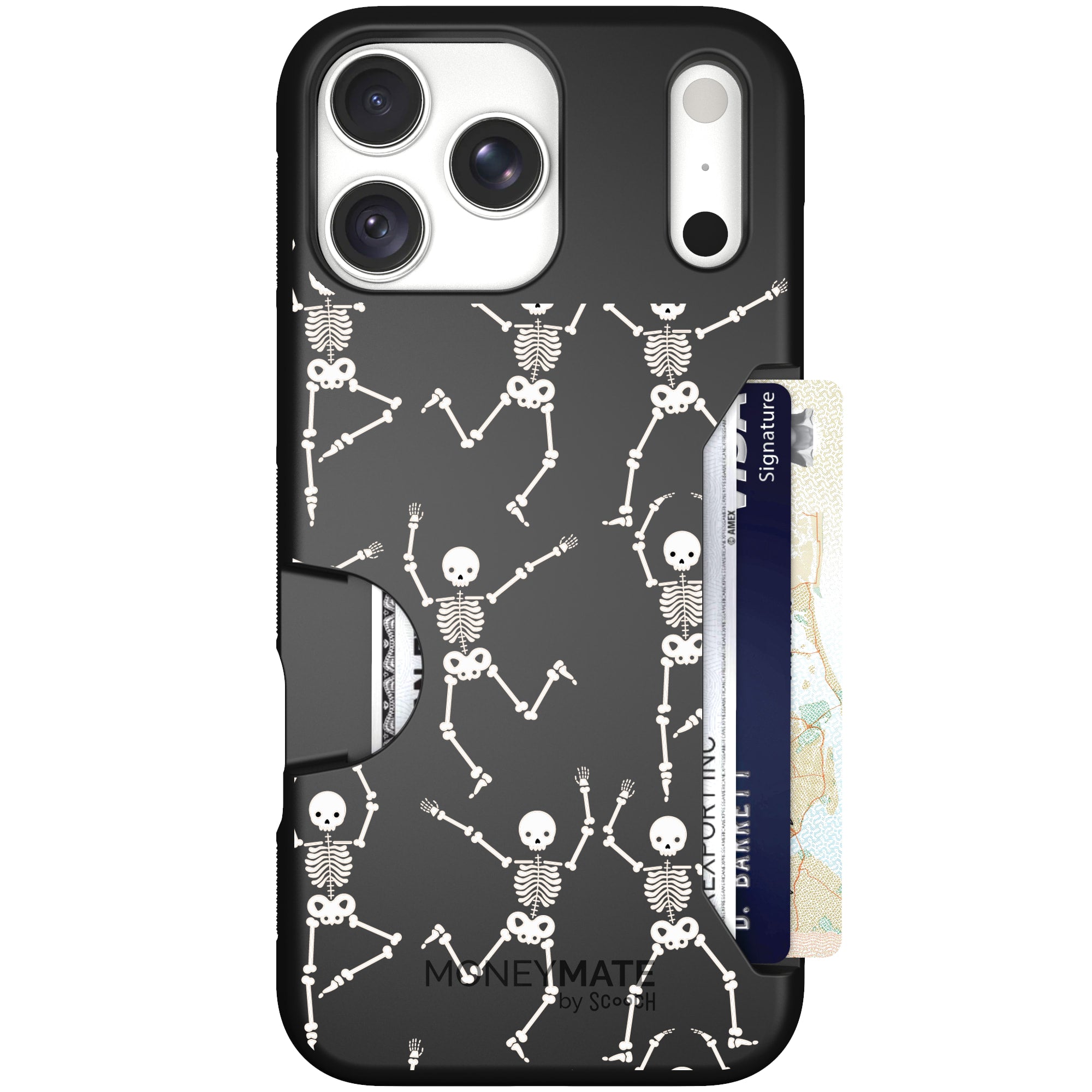 Moneymate Swinging Skeletons for iPhone 18 Pro Max — case