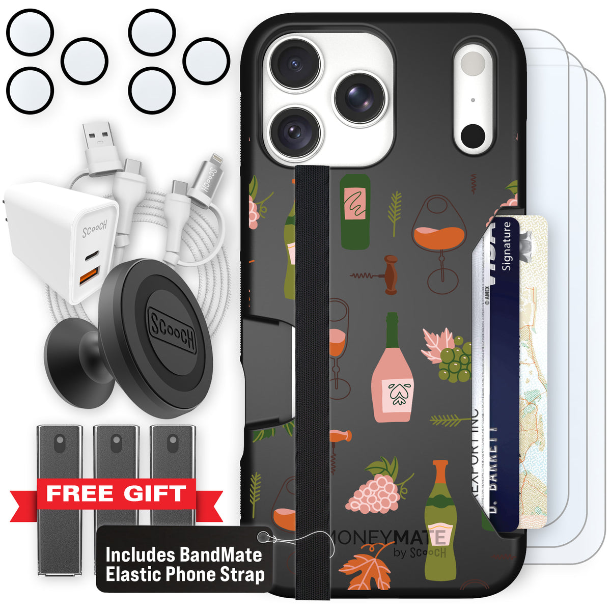 Moneymate Vino Vibes for iPhone 18 Pro Max — Ultimate Bundle