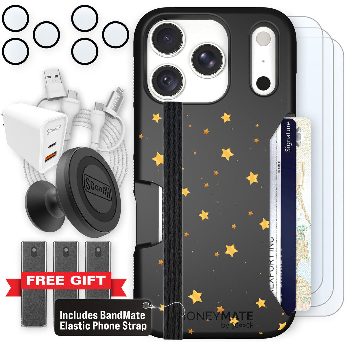 Moneymate Gold Stars for iPhone 18 Pro — Ultimate Bundle