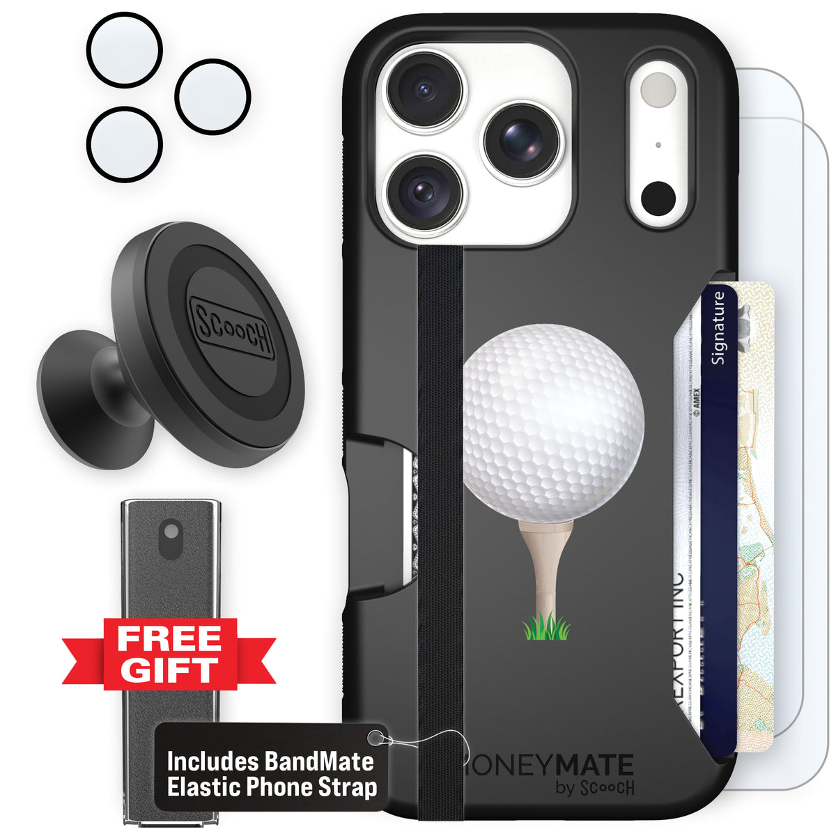Moneymate Tee Time for iPhone 18 Pro — Defender Bundle