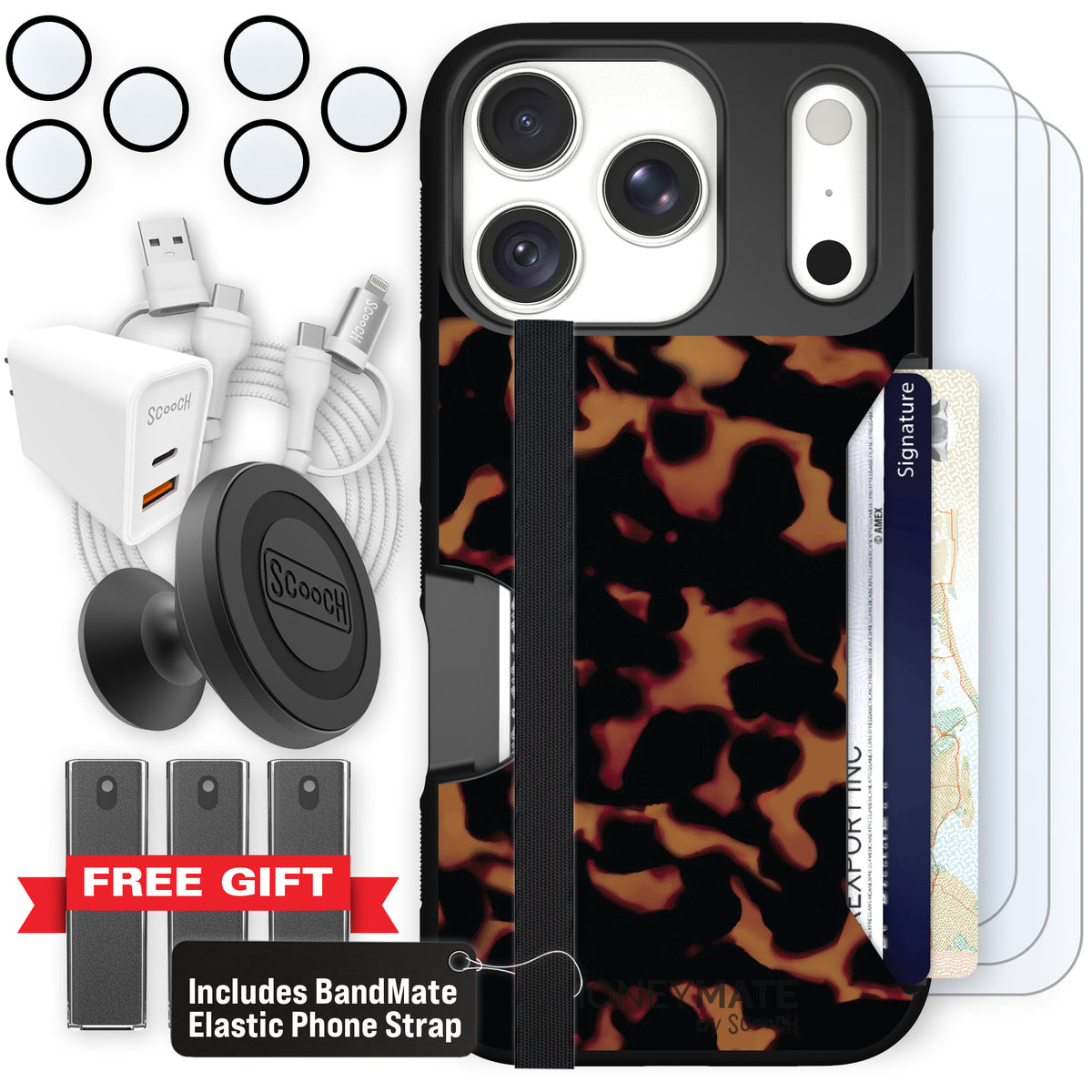 Moneymate Tortoise Shell for iPhone 18 Pro — Ultimate Bundle