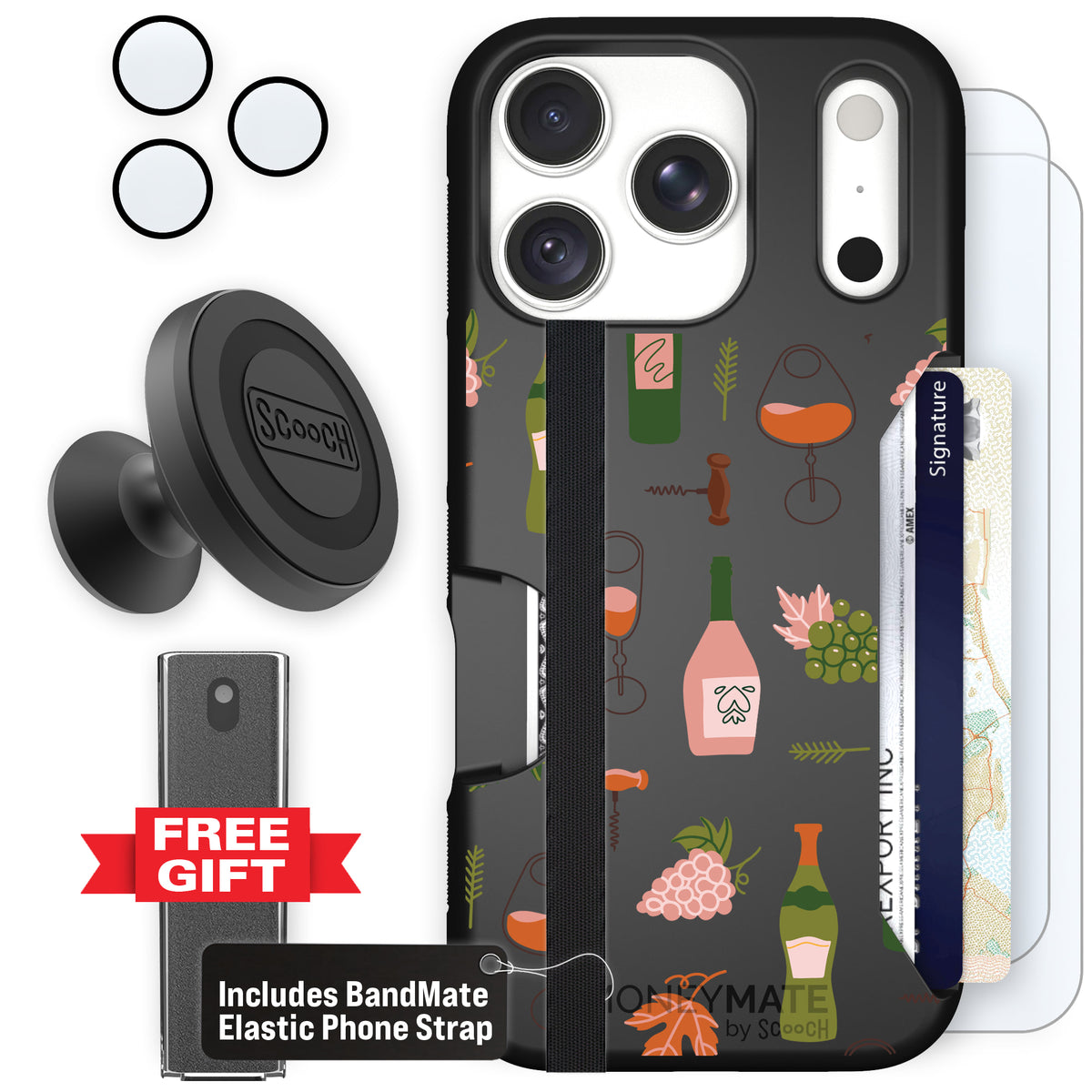 Moneymate Vino Vibes for iPhone 18 Pro — Defender Bundle