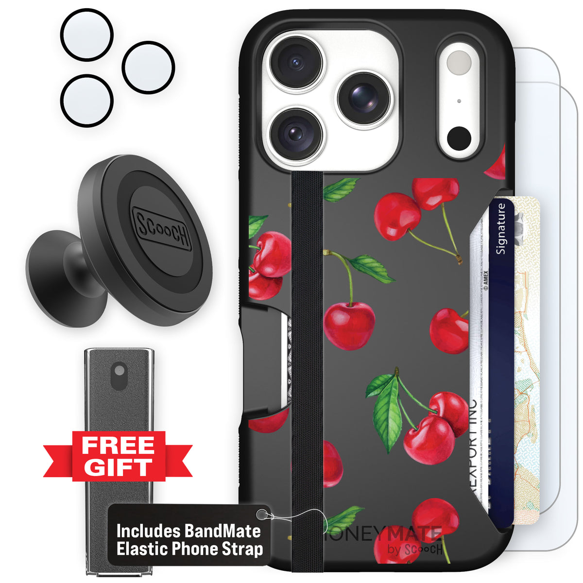 Moneymate Very Cherry for iPhone 18 Pro — Defender Bundle