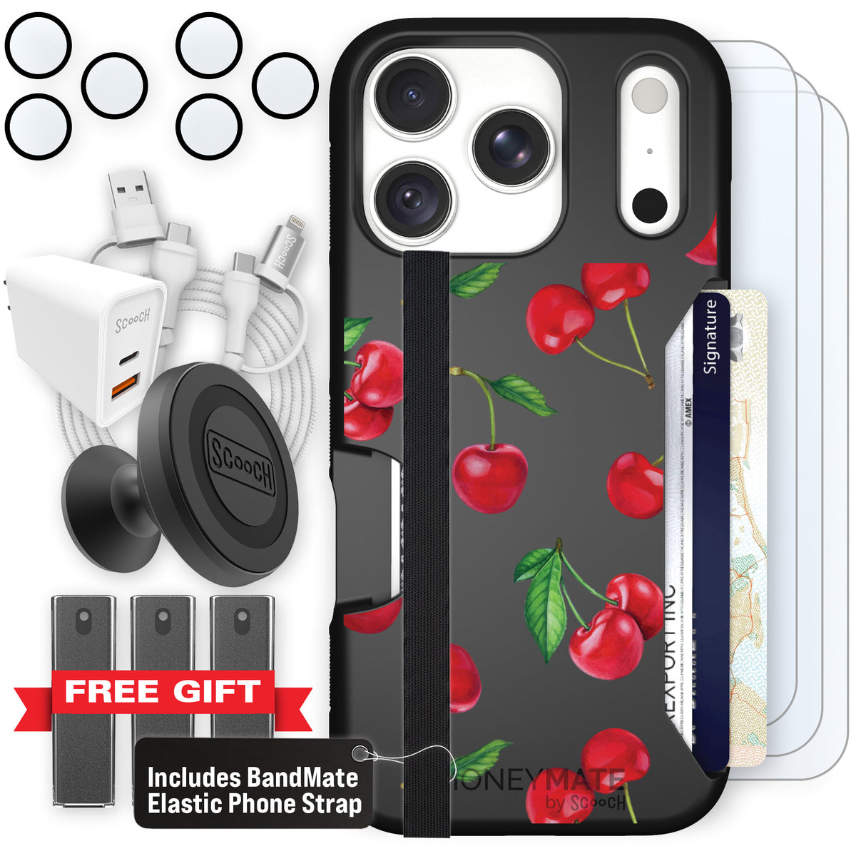 Moneymate Very Cherry for iPhone 18 Pro — Ultimate Bundle