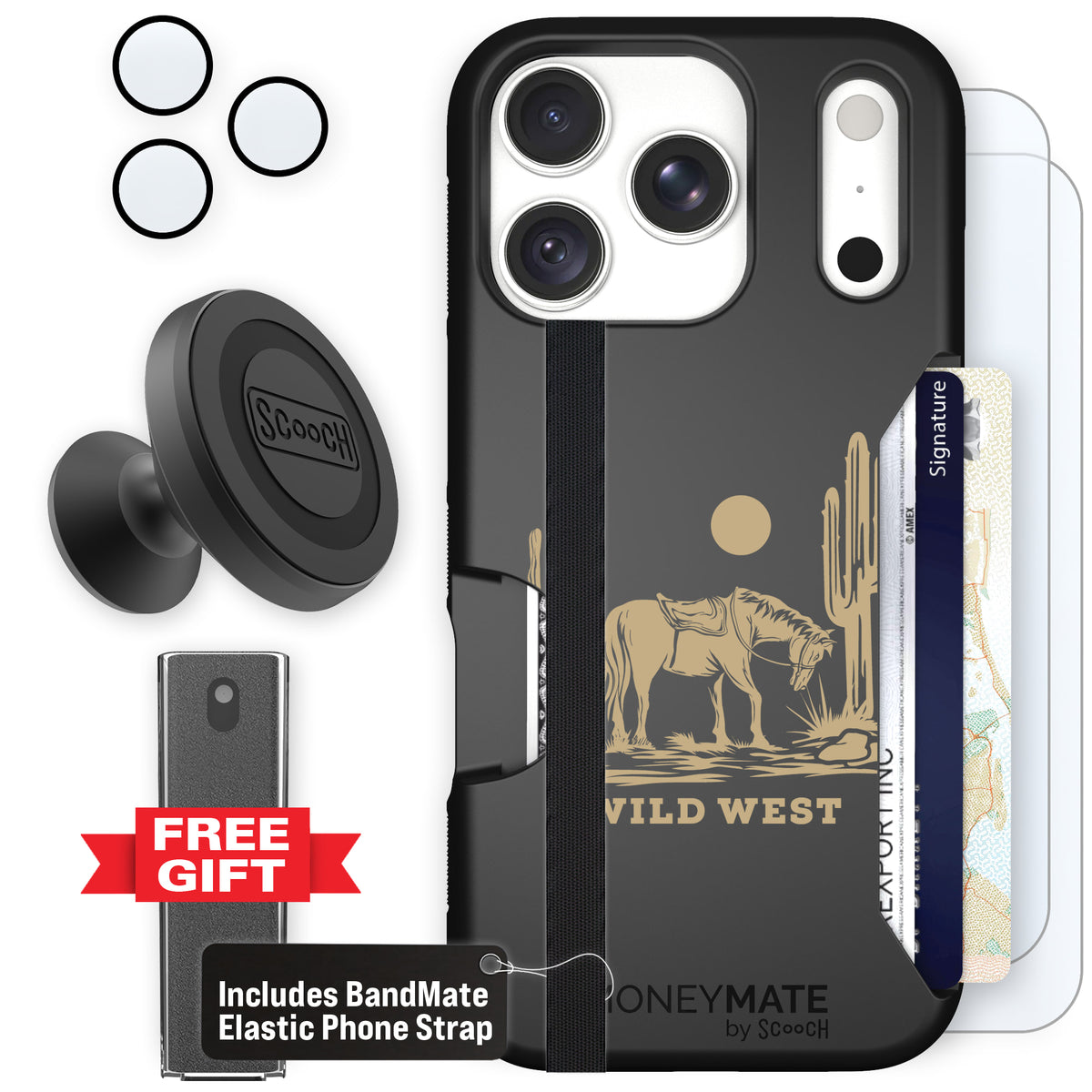 Moneymate Wild West for iPhone 18 Pro — Defender Bundle