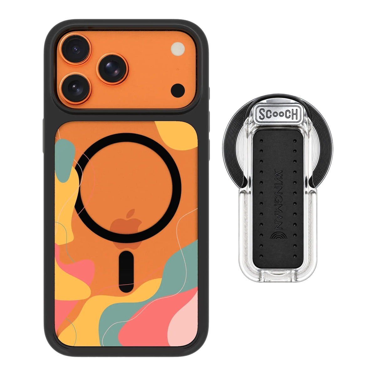 MagCase Abstract Pastel for iPhone 17 Pro Max with Clear Wingback for MagSafe