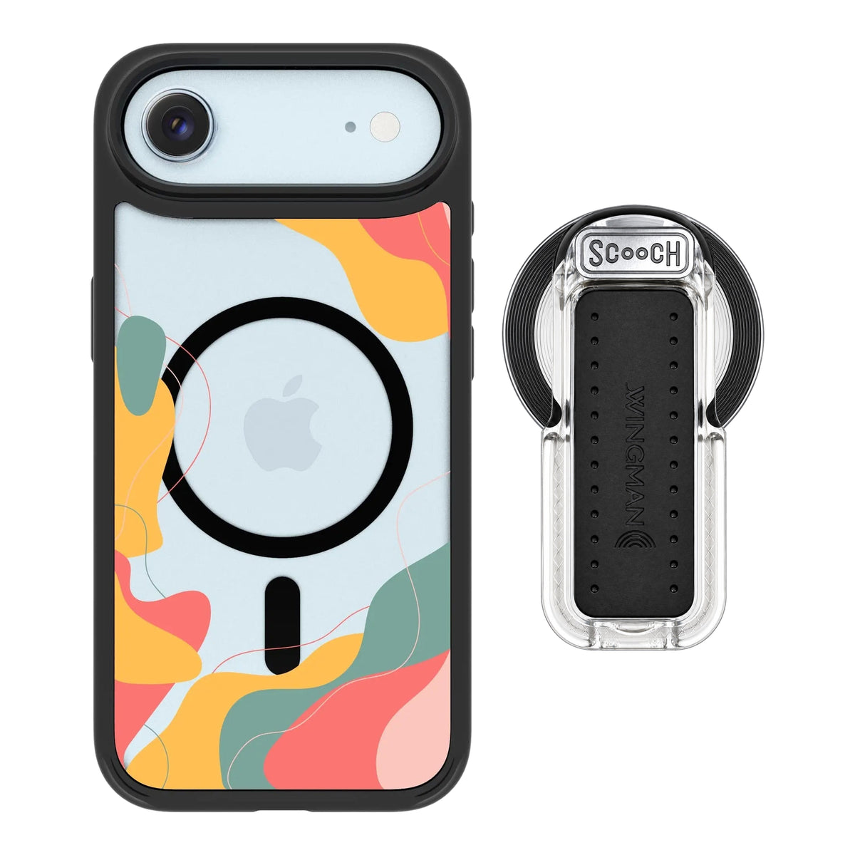 MagCase Abstract Pastel for iPhone Air with Clear Wingback for MagSafe