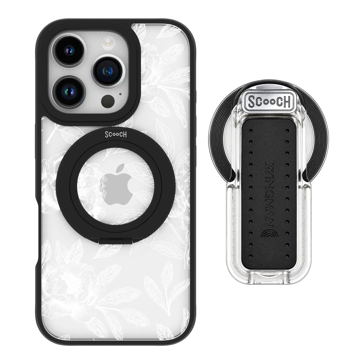 HaloCase Chinoiserie for iPhone 16 Pro with Clear Wingback for MagSafe