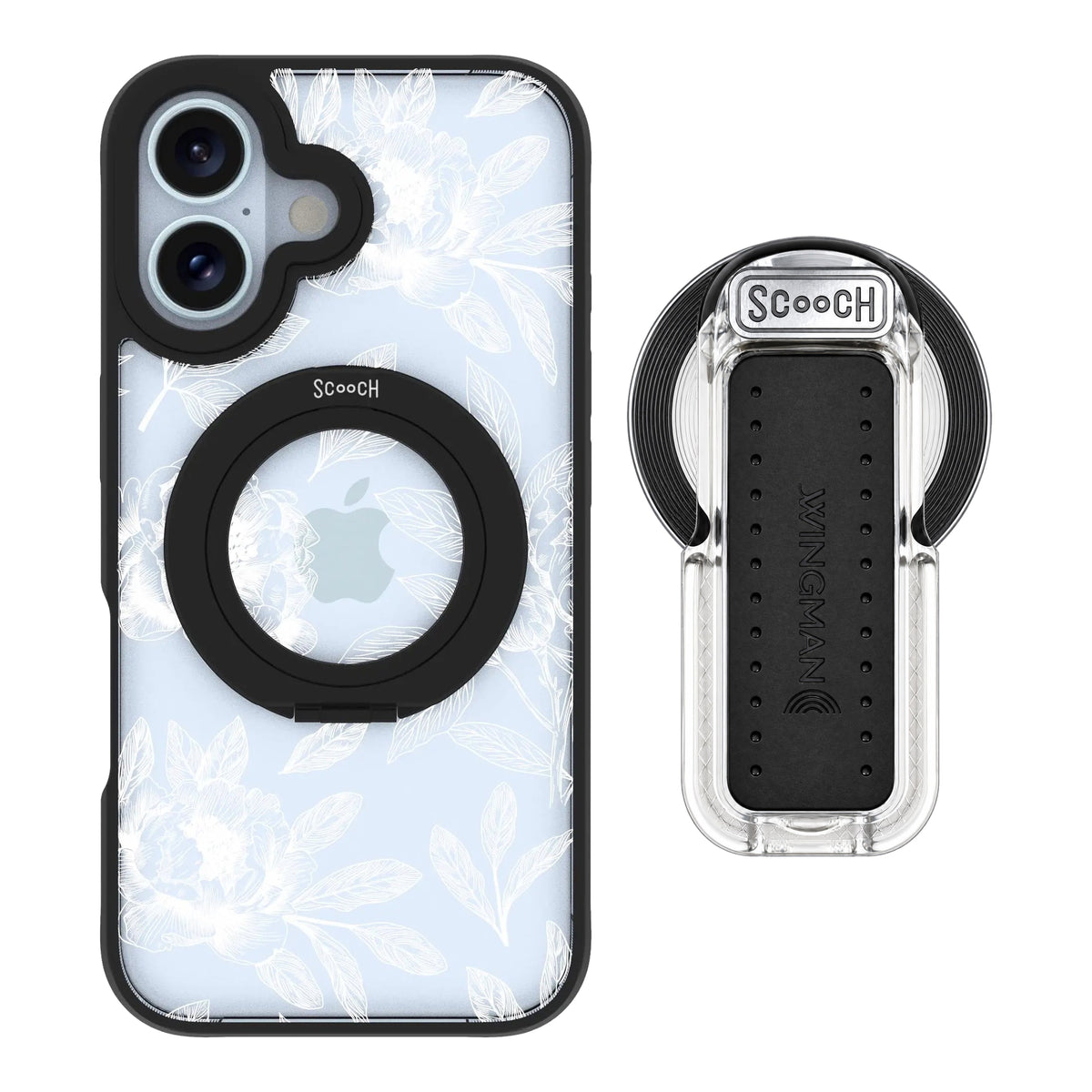 HaloCase Chinoiserie for iPhone 16 with Clear Wingback for MagSafe