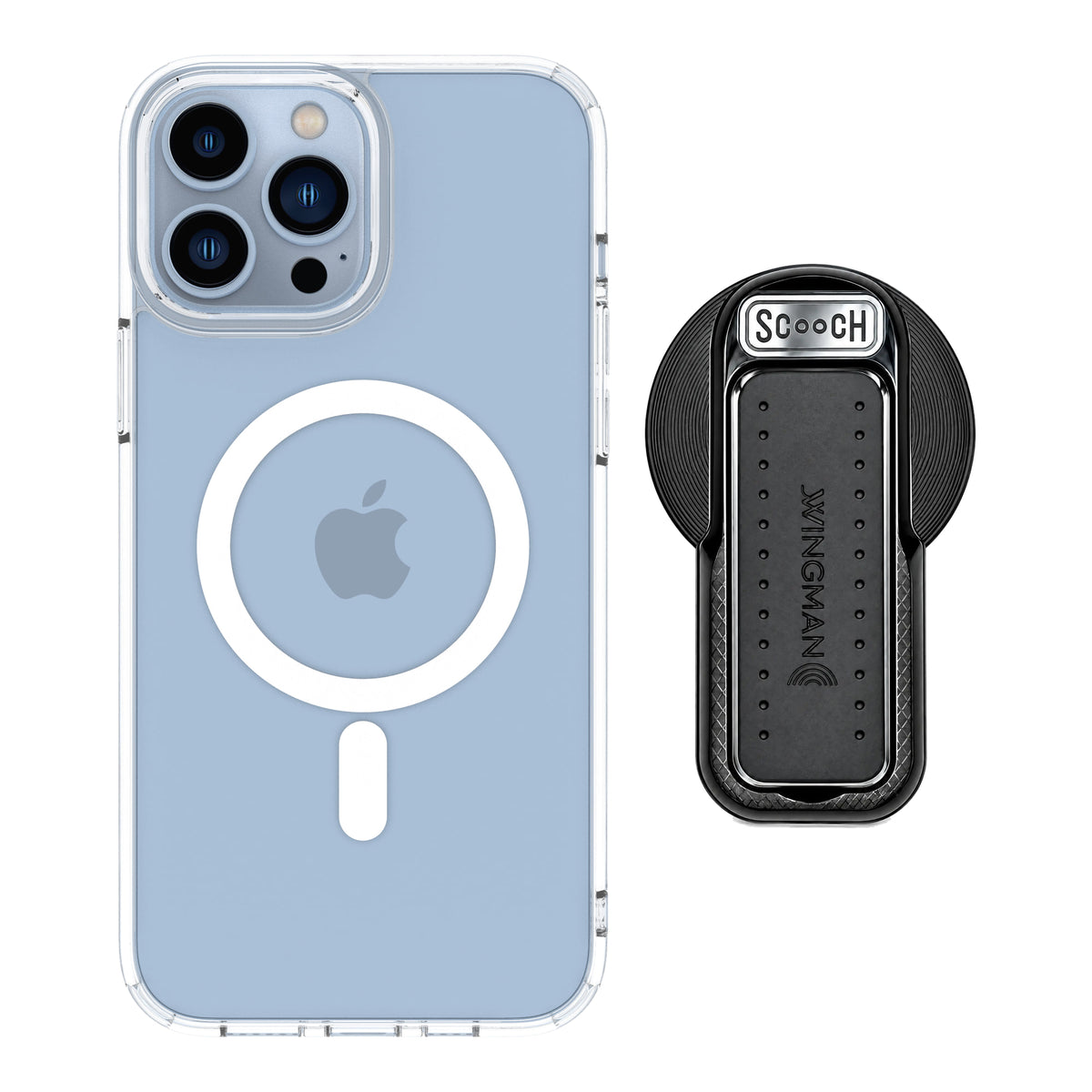 MagCase Clear for iPhone 13 Pro Max with Black Wingback for MagSafe
