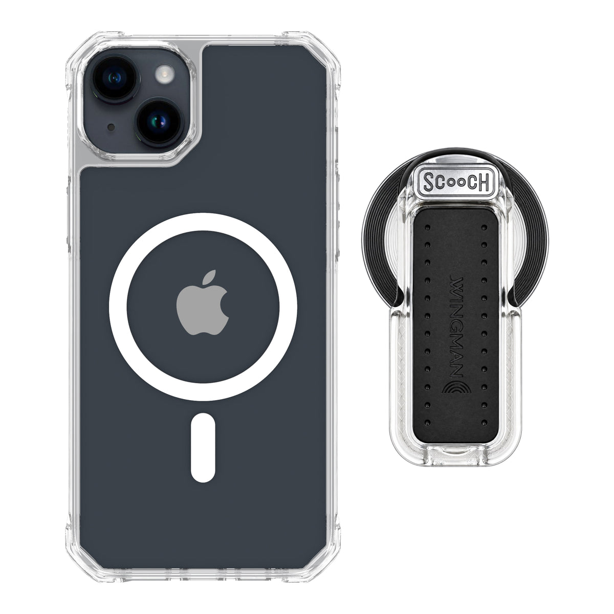 MagCase Clear for iPhone 15 Plus with Clear Wingback for MagSafe