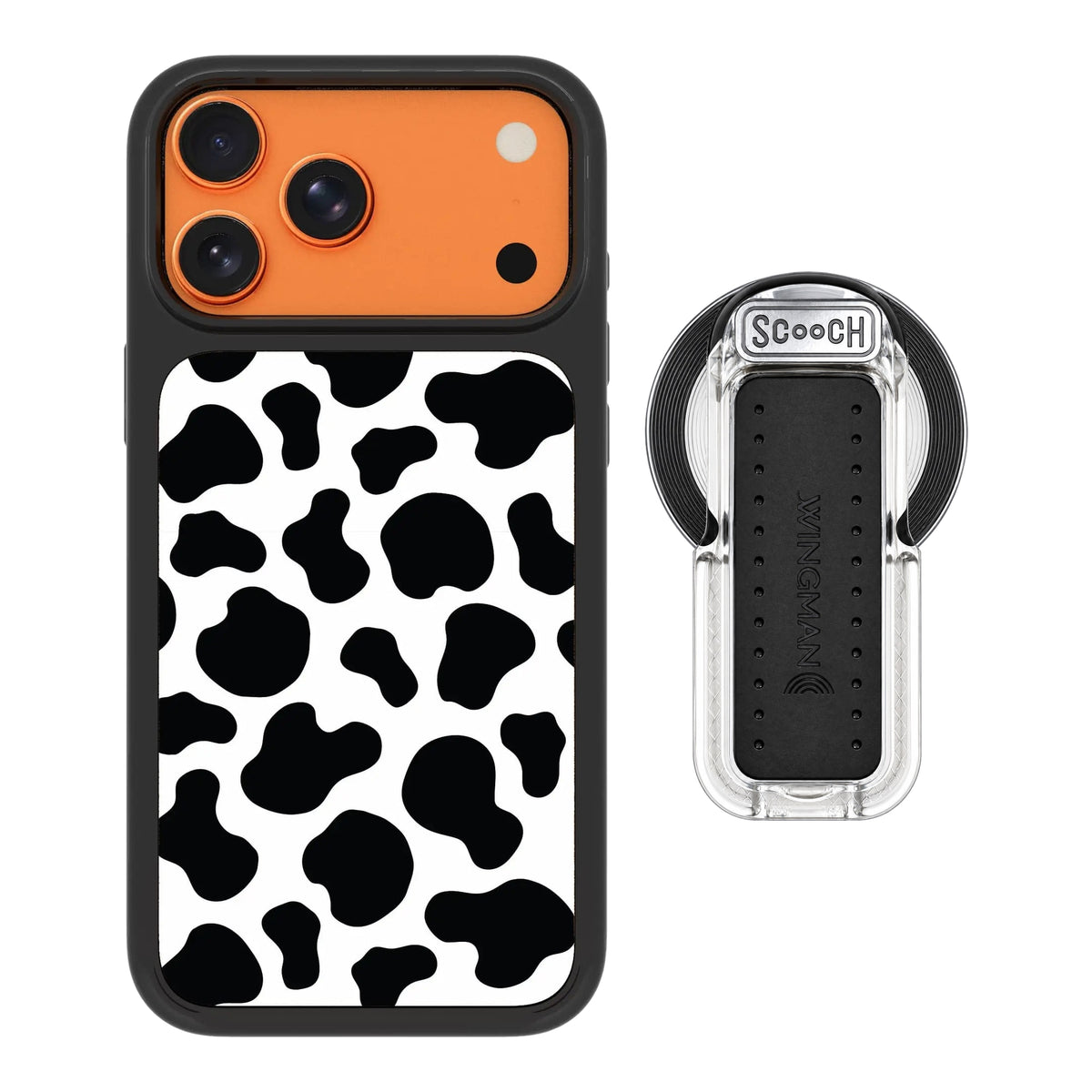 MagCase Cow Print for iPhone 17 Pro Max with Clear Wingback for MagSafe