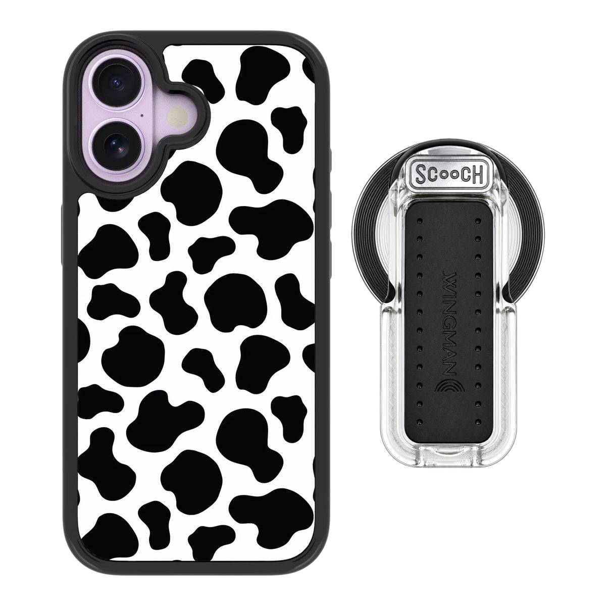 MagCase Cow Print for iPhone 17 with Clear Wingback for MagSafe