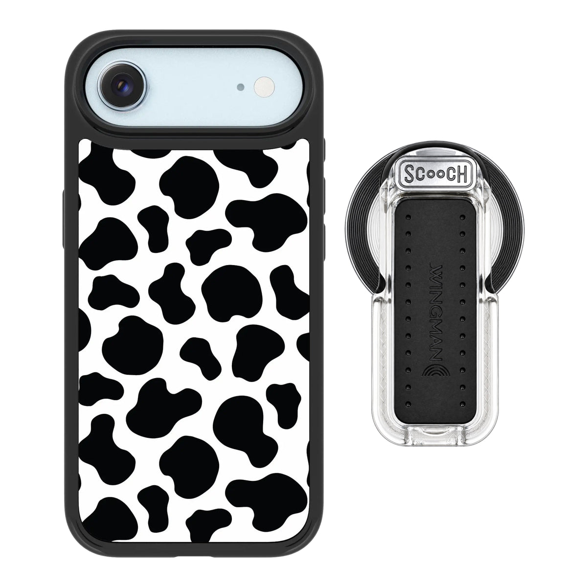 MagCase Cow Print for iPhone Air with Clear Wingback for MagSafe