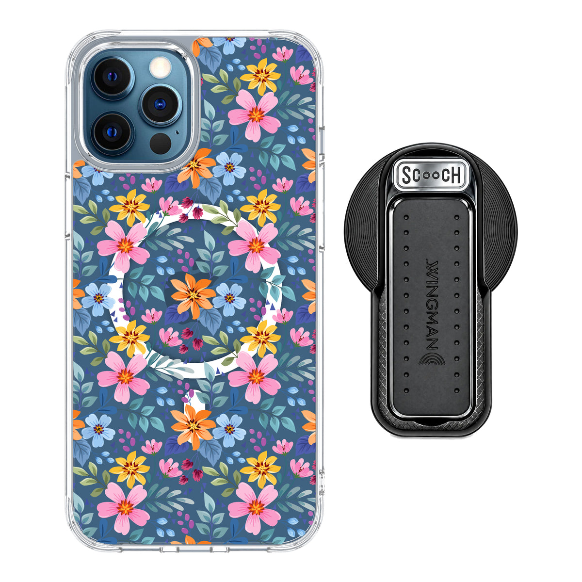 MagCase Full Bloom for iPhone 12 Pro Max with Black Wingback for MagSafe