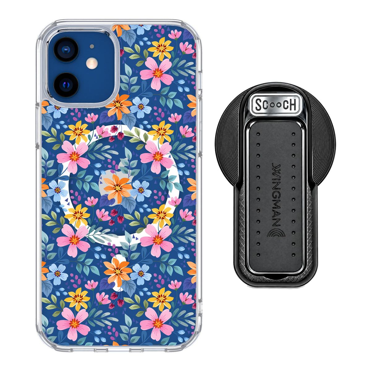 MagCase Full Bloom for iPhone 12 with Black Wingback for MagSafe