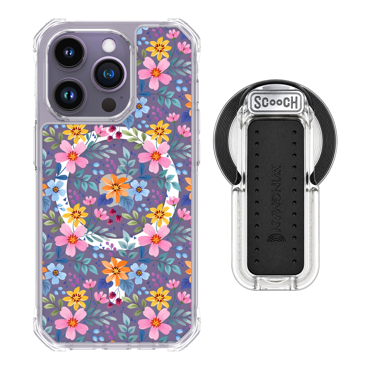 MagCase Full Bloom for iPhone 14 Pro with Clear Wingback for MagSafe