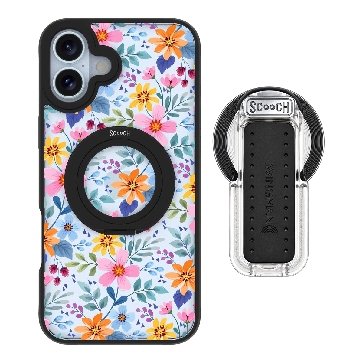 HaloCase Full Bloom for iPhone 16 Plus with Clear Wingback for MagSafe