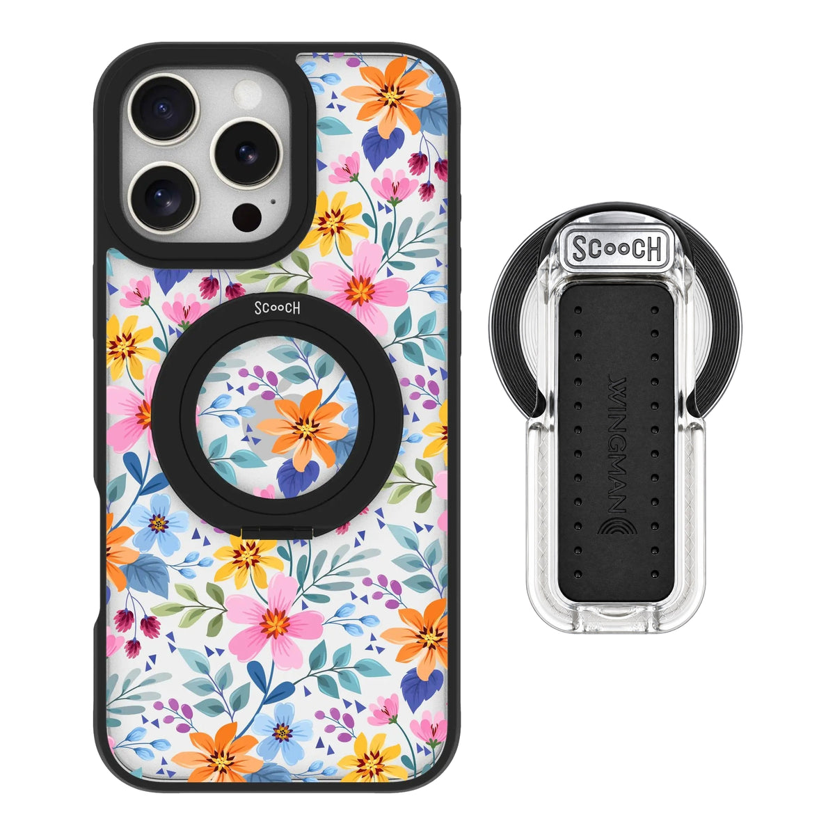 HaloCase Full Bloom for iPhone 16 Pro Max with Clear Wingback for MagSafe
