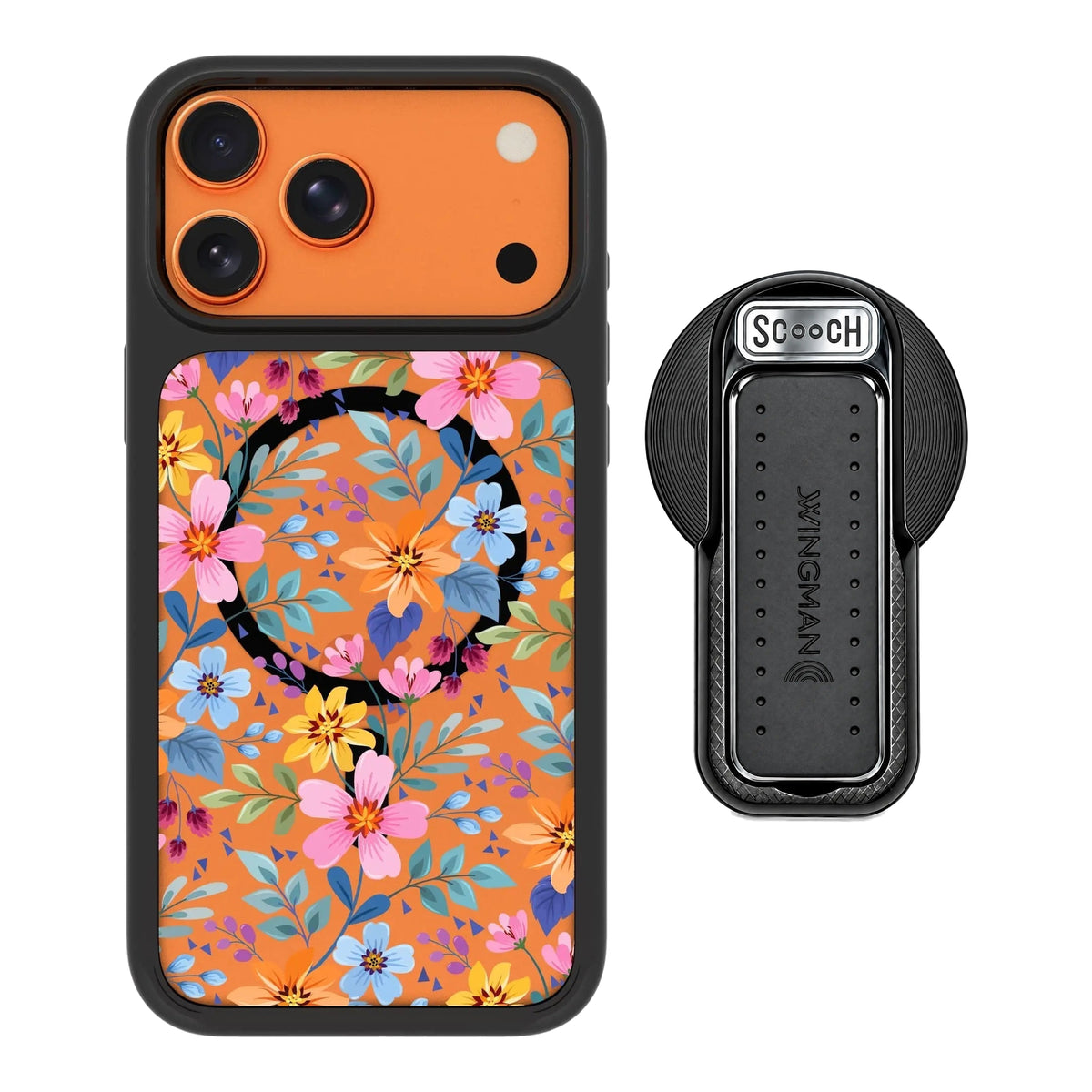 MagCase Full Bloom for iPhone 17 Pro Max with Black Wingback for MagSafe