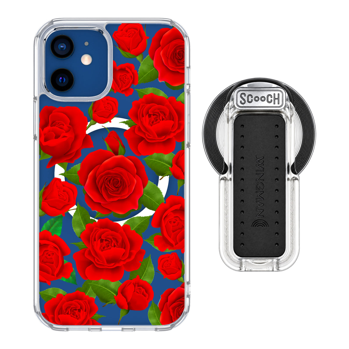 MagCase Rose Garden for iPhone 12 with Clear Wingback for MagSafe