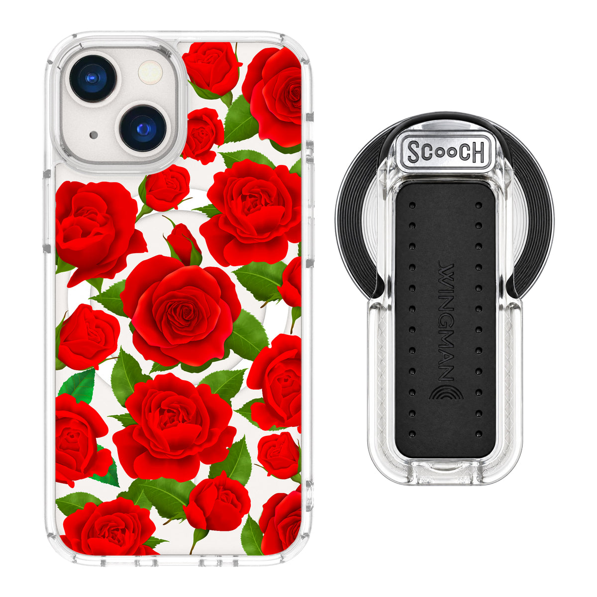 MagCase Rose Garden for iPhone 13 mini with Clear Wingback for MagSafe