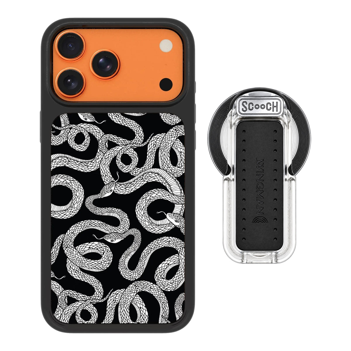 MagCase Snakes for iPhone 17 Pro Max with Clear Wingback for MagSafe