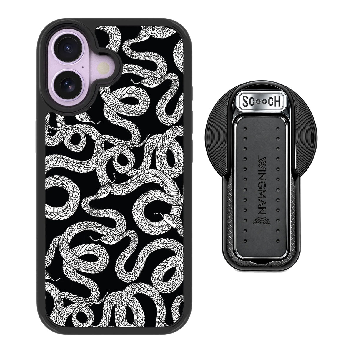 MagCase Snakes for iPhone 17 with Black Wingback for MagSafe