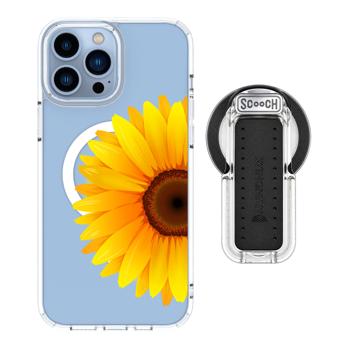 MagCase Sunflower for iPhone 13 Pro Max with Clear Wingback for MagSafe