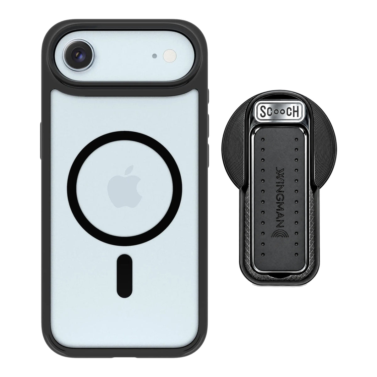 MagCase Tuxedo Clear for iPhone Air with Black Wingback for MagSafe