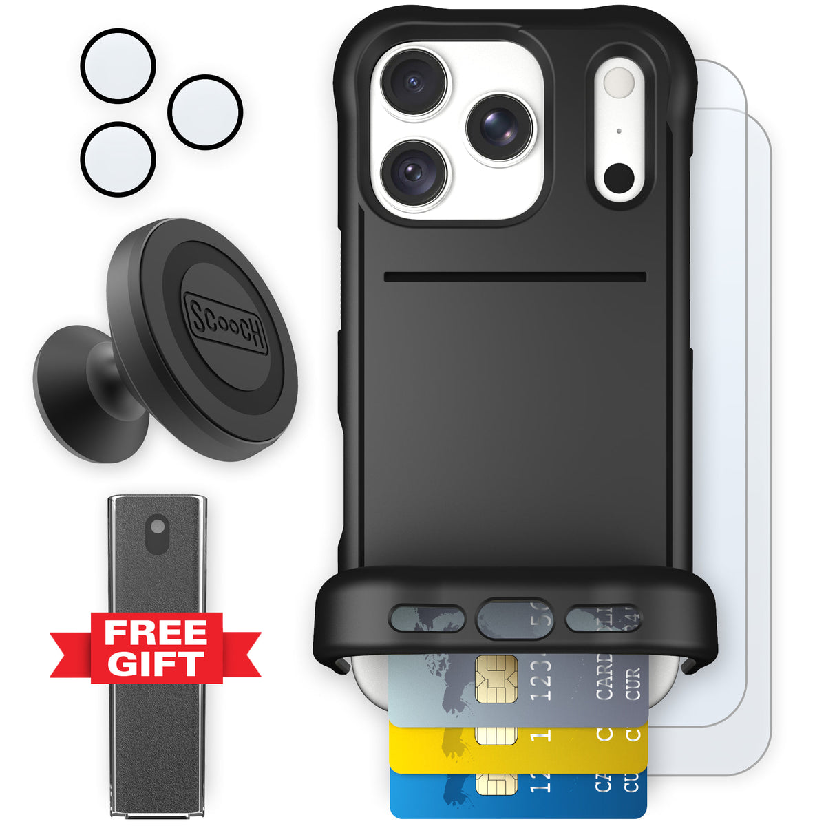 Wingmate Black for iPhone 18 Pro — Defender Bundle