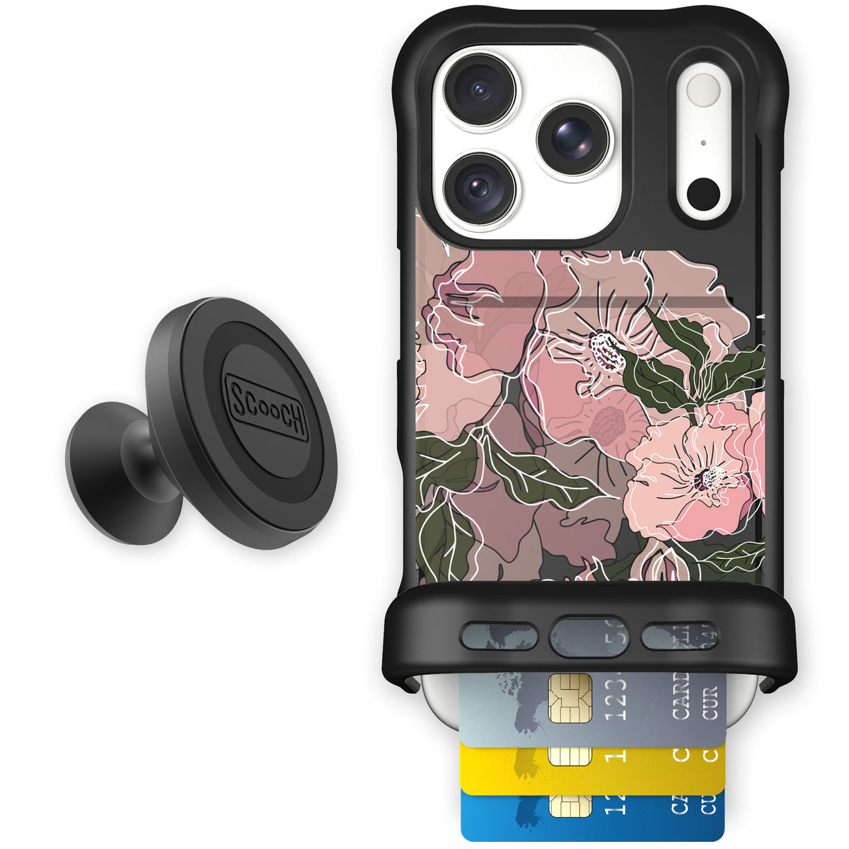 Wingmate Blush Botanical for iPhone 18 Pro — Starter Bundle