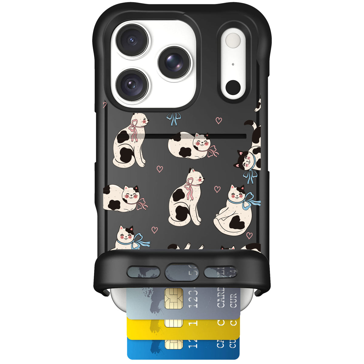 Wingmate Bow Kitties for iPhone 18 Pro — case