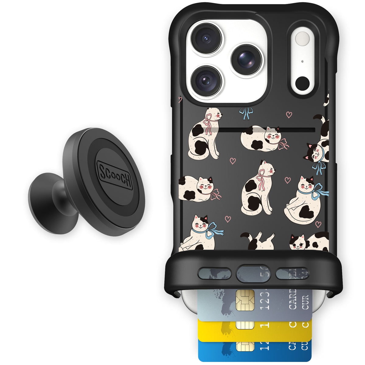 Wingmate Bow Kitties for iPhone 18 Pro — Starter Bundle