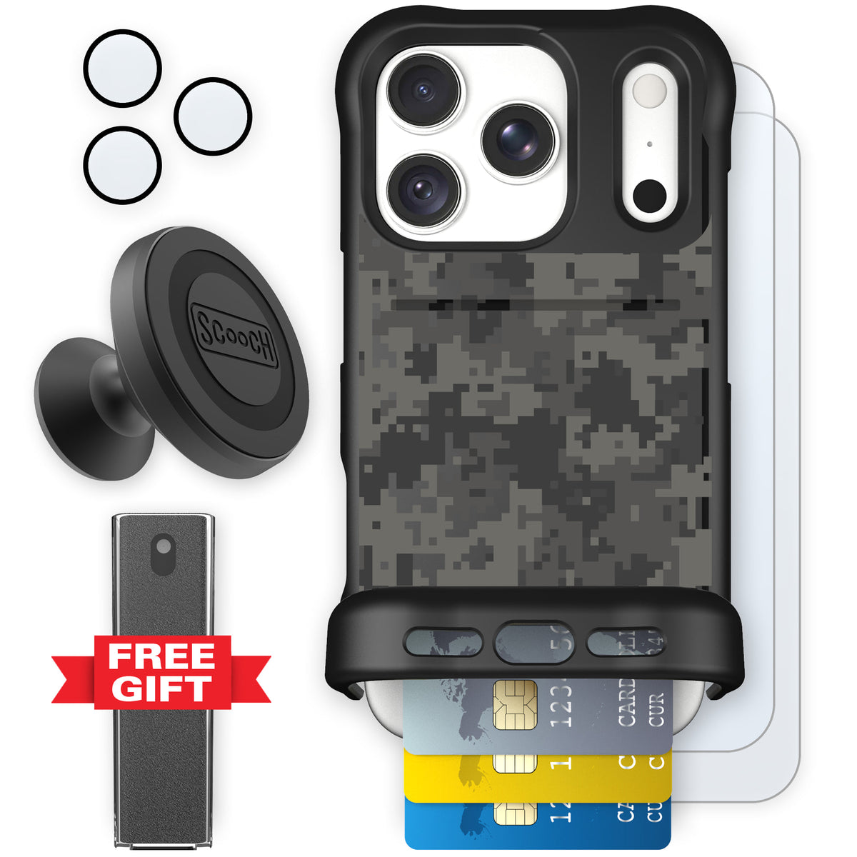 Wingmate Digi Camo for iPhone 18 Pro — Defender Bundle