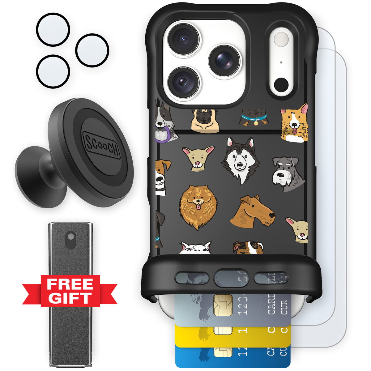 Wingmate Dog Squad for iPhone 18 Pro — Defender Bundle