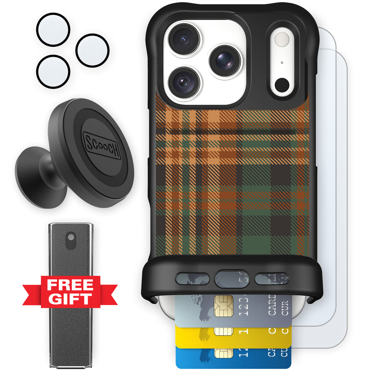 Wingmate Fall Flannel for iPhone 18 Pro — Defender Bundle