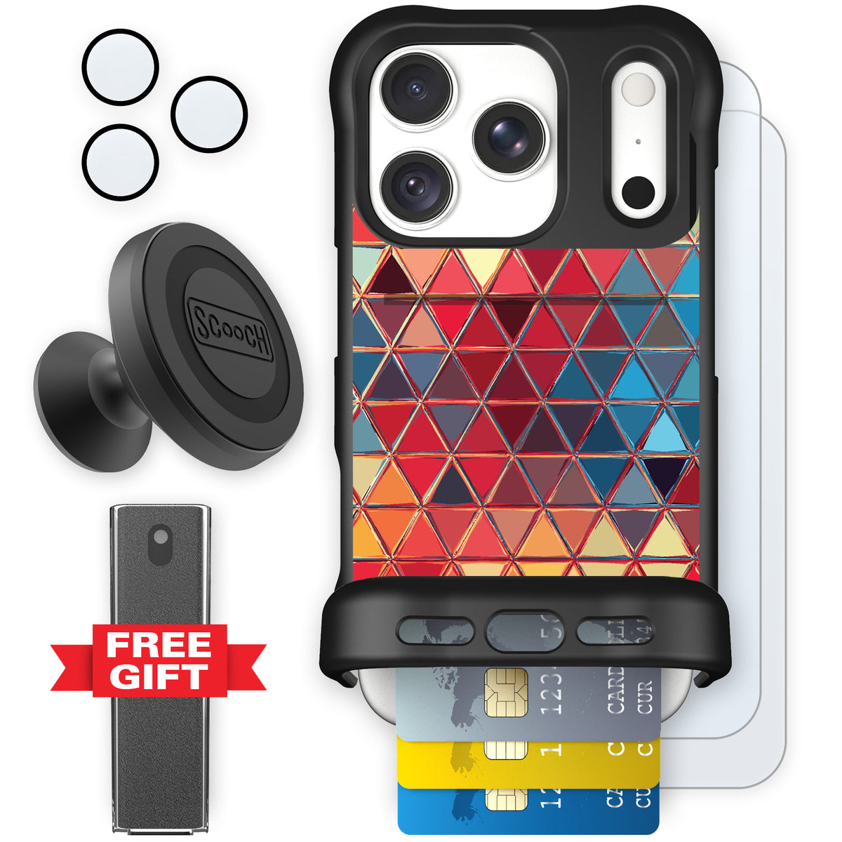 Wingmate Festive Glass for iPhone 18 Pro — Defender Bundle