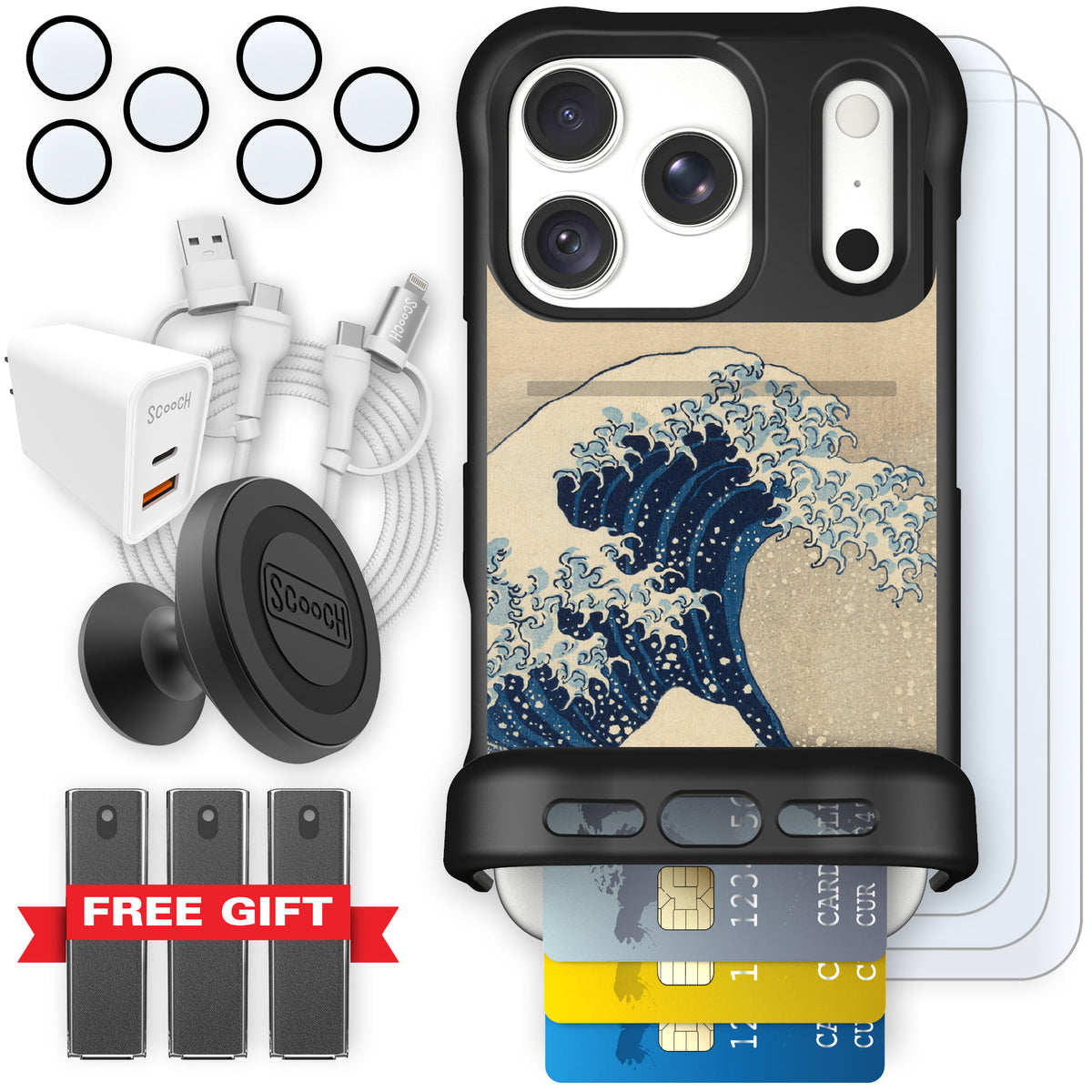 Wingmate Great Wave for iPhone 18 Pro — Ultimate Bundle