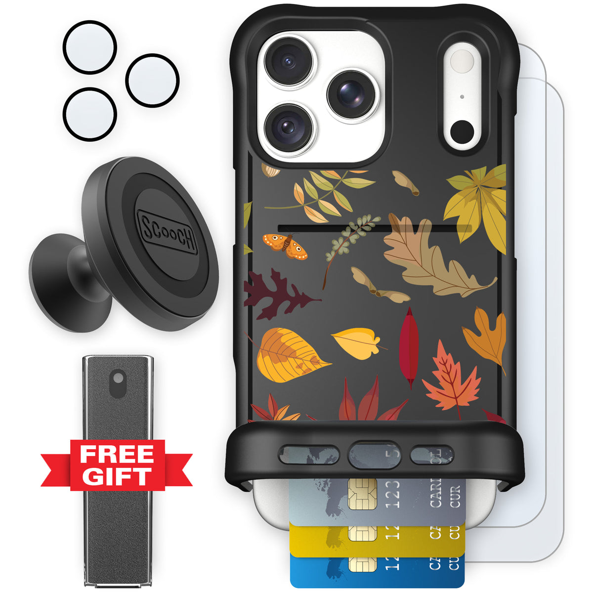 Wingmate Autumn Leaves for iPhone 18 Pro Max — Defender Bundle