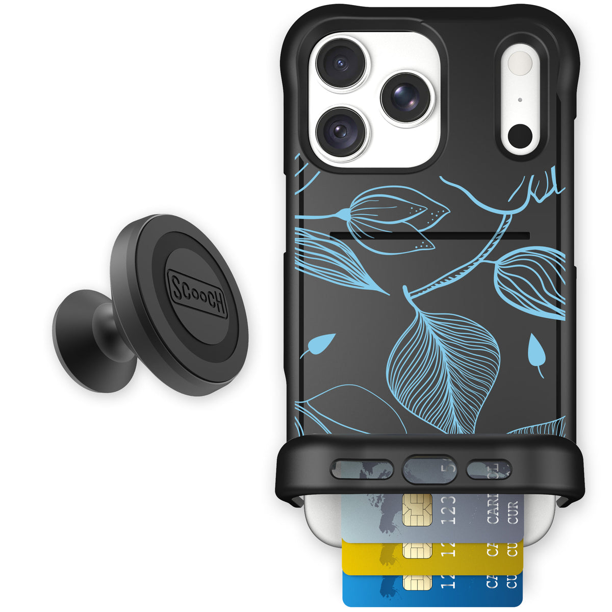 Wingmate Blue Hibiscus for iPhone 18 Pro Max — Starter Bundle
