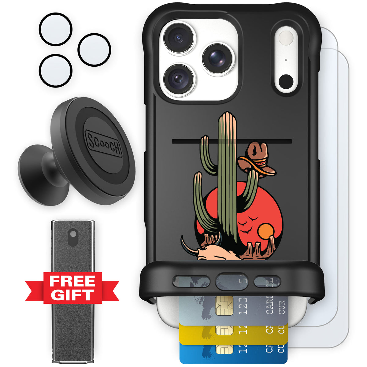 Wingmate Cactus Flash for iPhone 18 Pro Max — Defender Bundle