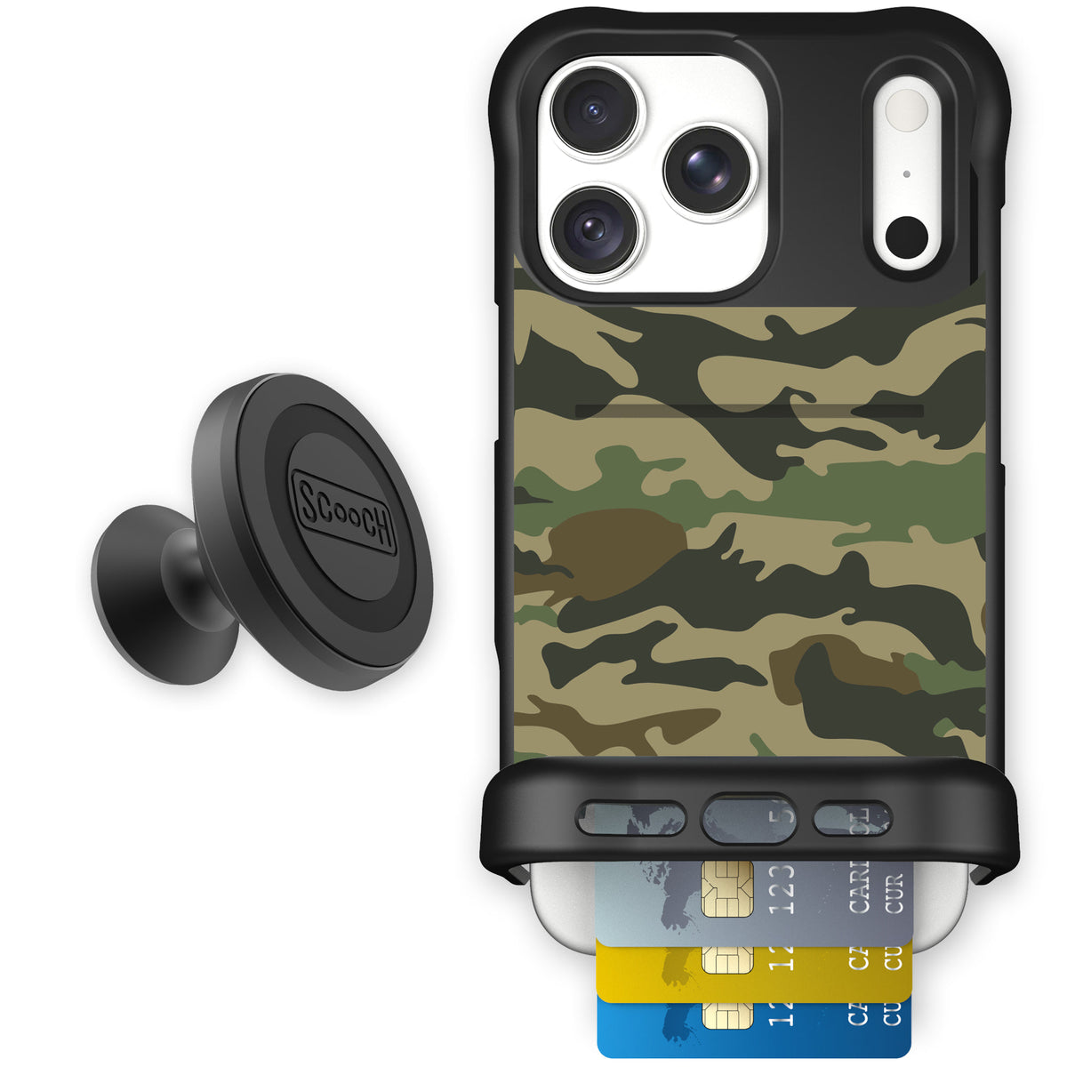 Wingmate Classic Camo for iPhone 18 Pro Max — Starter Bundle