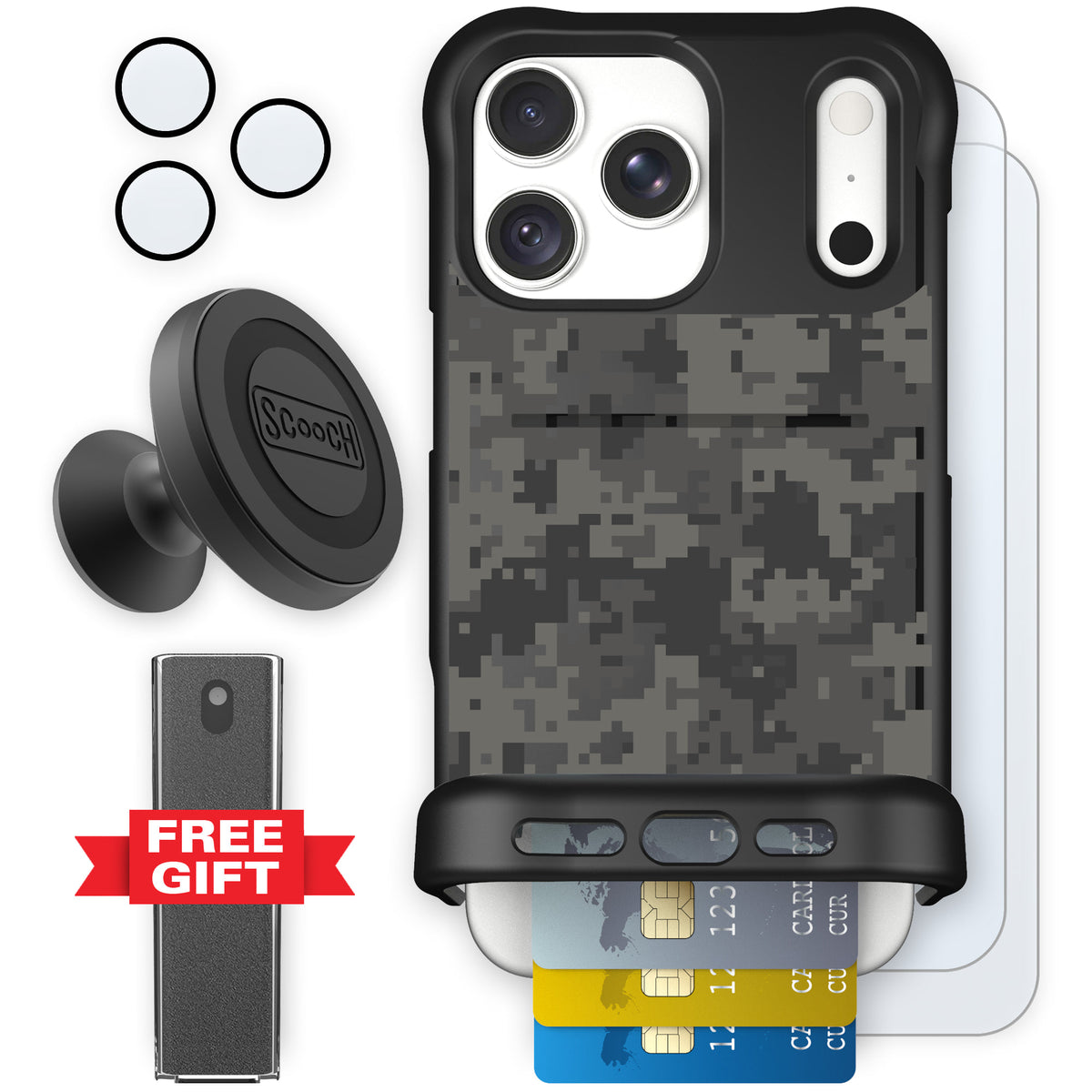Wingmate Digi Camo for iPhone 18 Pro Max — Defender Bundle