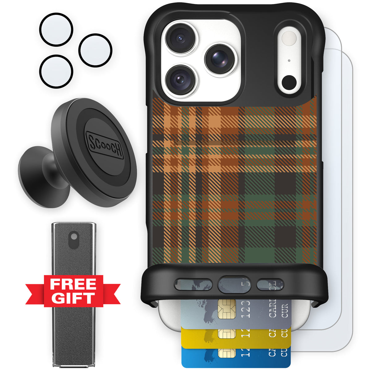 Wingmate Fall Flannel for iPhone 18 Pro Max — Defender Bundle