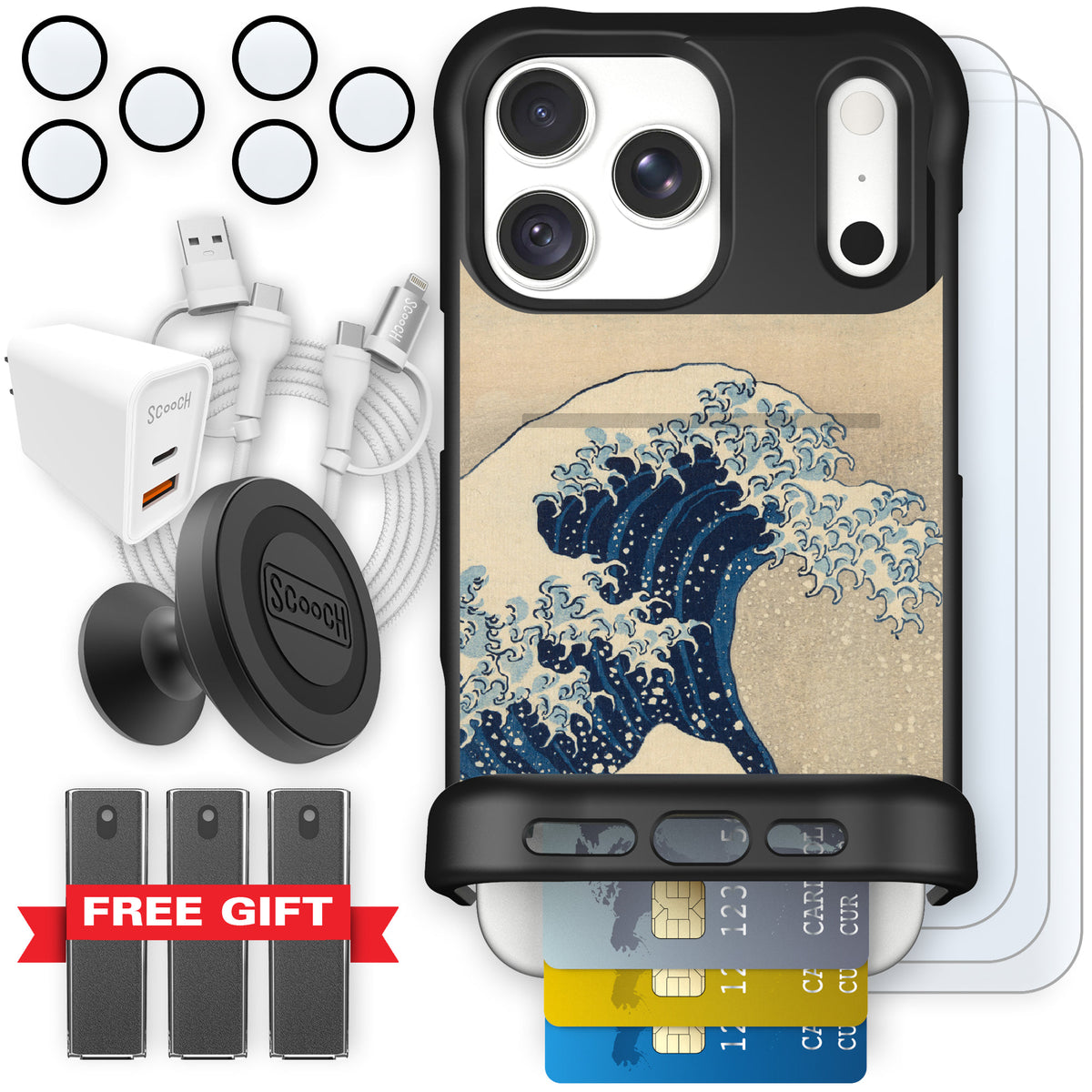 Wingmate Great Wave for iPhone 18 Pro Max — Ultimate Bundle