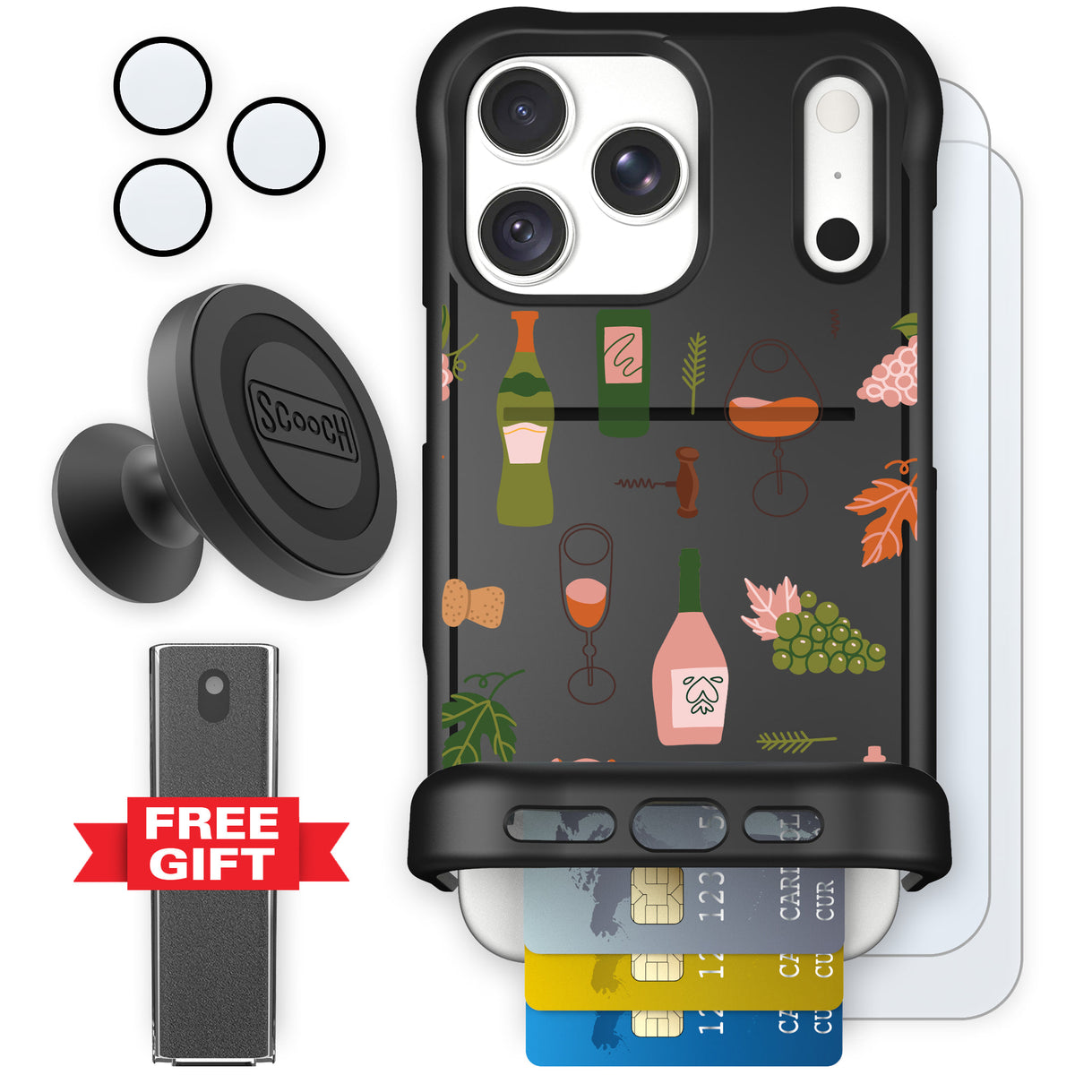 Wingmate Vino Vibes for iPhone 18 Pro Max — Defender Bundle