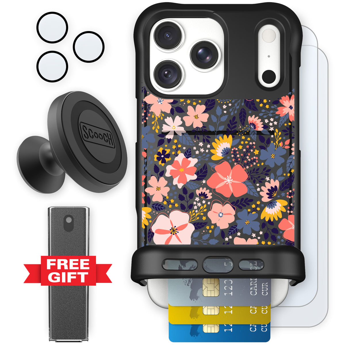 Wingmate Wildflowers for iPhone 18 Pro Max — Defender Bundle